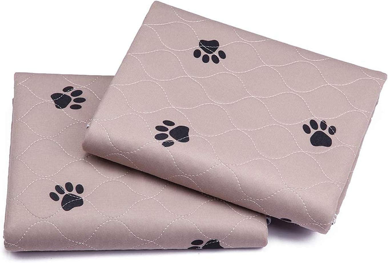 Sincopet Washable Dog Pee Pads with Puppy Grooming Gloves,Puppy Pads,Reusable Pet Training Pads,Large ,Waterproof Pet Pads for Dog Bed Mat,Super Absorbing Whelping Pads,41X41 Inch (Pack of 2)