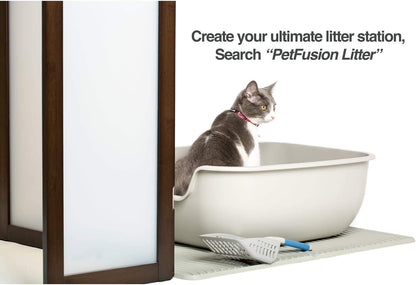 Petfusion Betterbox Non-Stick Large Litter Box, Pet Safe Coating for Easier Cleaning, Open Top Promotes Healthy Usage, Made of Stronger ABS Plastic