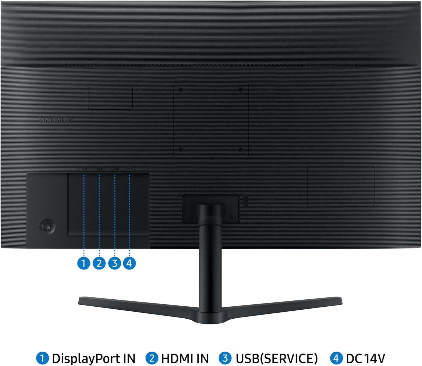 SAMSUNG 27" Essential IPS Monitor - 100Hz Refresh Rate, Ergonomic Design, Advanced Eye Care, Game Mode - LS27D304GANXZA