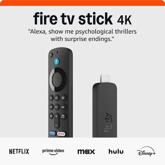 Amazon Fire TV Stick 4K (Latest Model) - Enjoy 1.8 Million+ Movies & Shows with AI-Powered Search & Wi-Fi 6