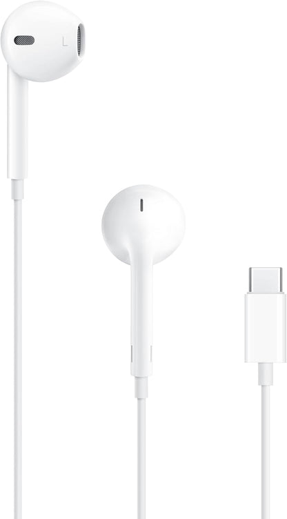 Apple Earpods with USB-C Plug - Wired Earbuds with Built-In Remote for Music, Calls, and Volume Control