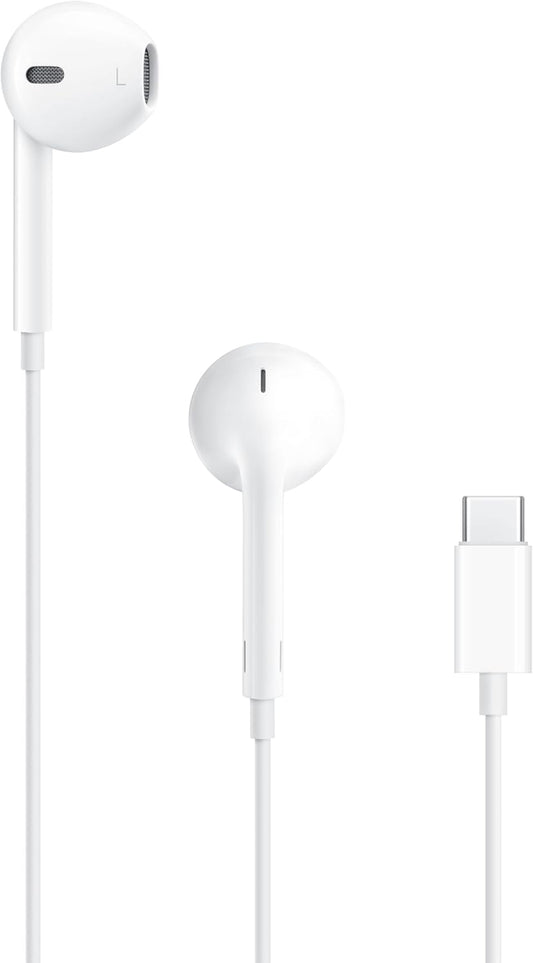 Apple Earpods with USB-C Plug - Wired Earbuds with Built-In Remote for Music, Calls, and Volume Control
