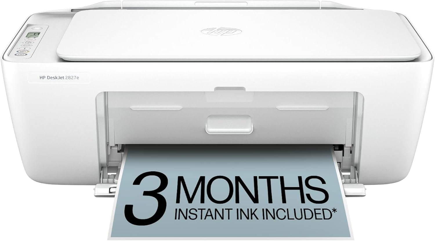 HP Deskjet 2827E Wireless All-In-One Color Inkjet Printer - Perfect for Home Use with Scanner, Copier & 3-Month Instant Ink Trial Included!